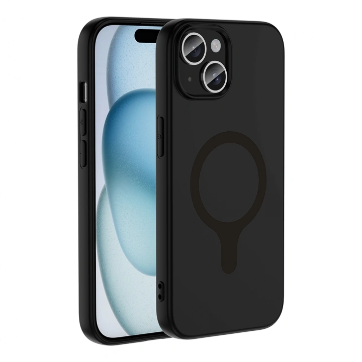 Apple iPhone 15 Kılıf M-Safe Şarj Özellikli Redclick Aris Silikon Kapak
