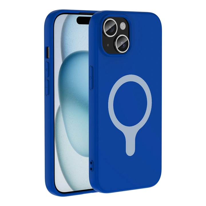 Apple iPhone 15 Kılıf M-Safe Şarj Özellikli Redclick Aris Silikon Kapak