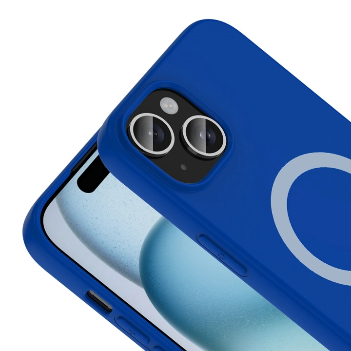 Apple iPhone 15 Kılıf M-Safe Şarj Özellikli Redclick Aris Silikon Kapak