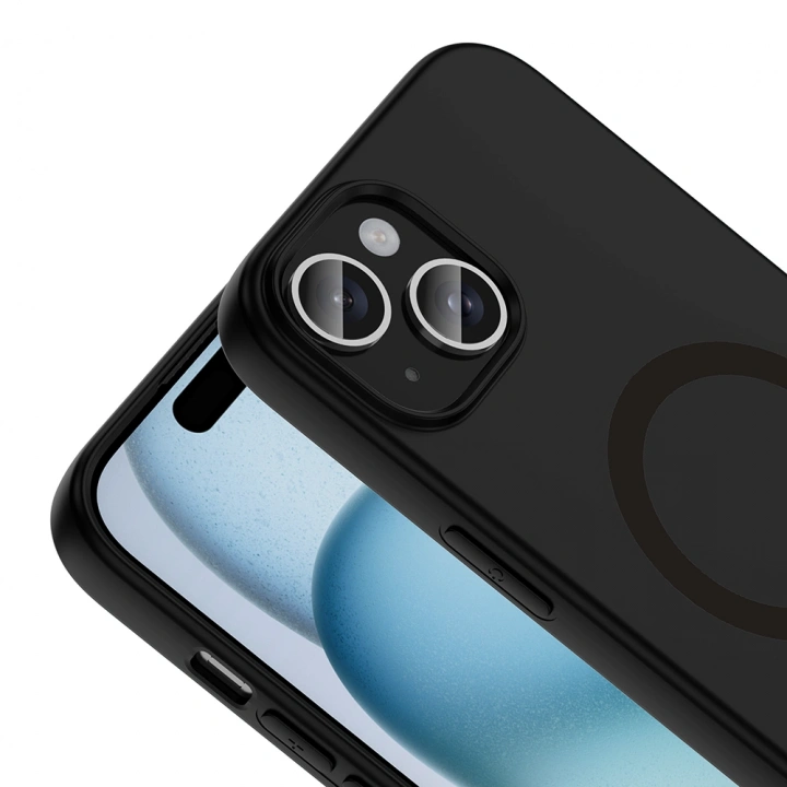 Apple iPhone 15 Kılıf M-Safe Şarj Özellikli Redclick Aris Silikon Kapak