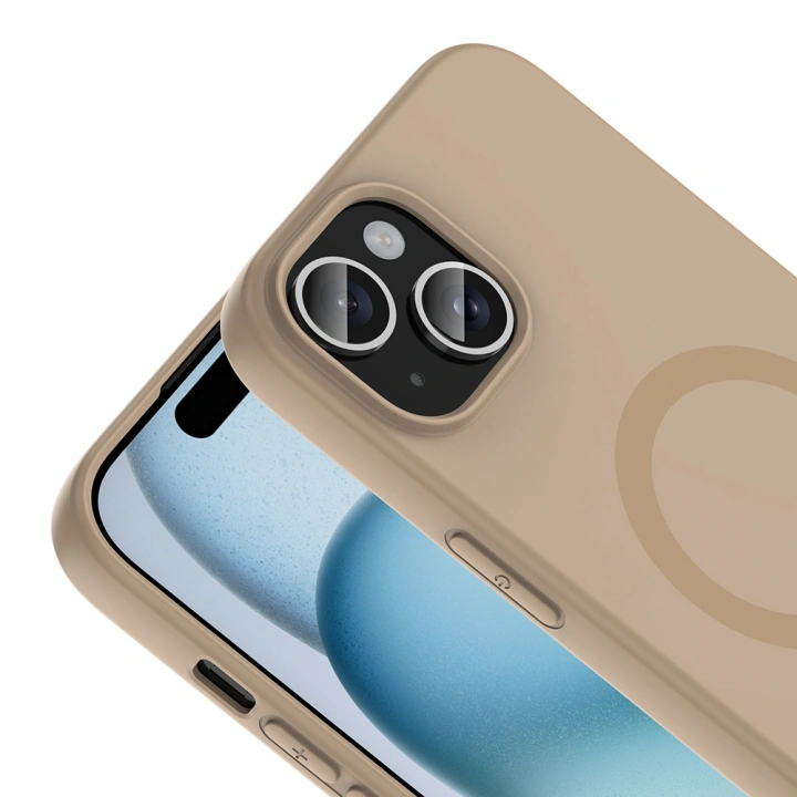 Apple iPhone 15 Kılıf M-Safe Şarj Özellikli Redclick Aris Silikon Kapak