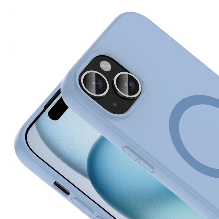 Apple iPhone 15 Kılıf M-Safe Şarj Özellikli Redclick Aris Silikon Kapak