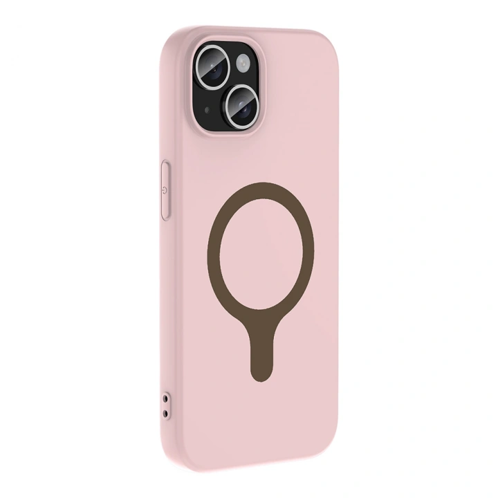 Apple iPhone 15 Kılıf M-Safe Şarj Özellikli Redclick Aris Silikon Kapak