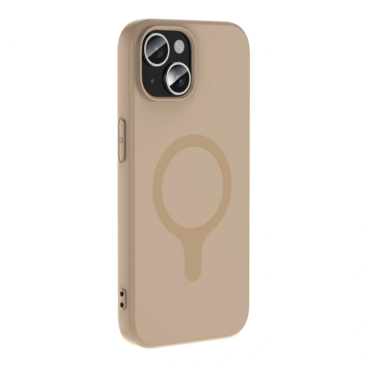 Apple iPhone 15 Kılıf M-Safe Şarj Özellikli Redclick Aris Silikon Kapak