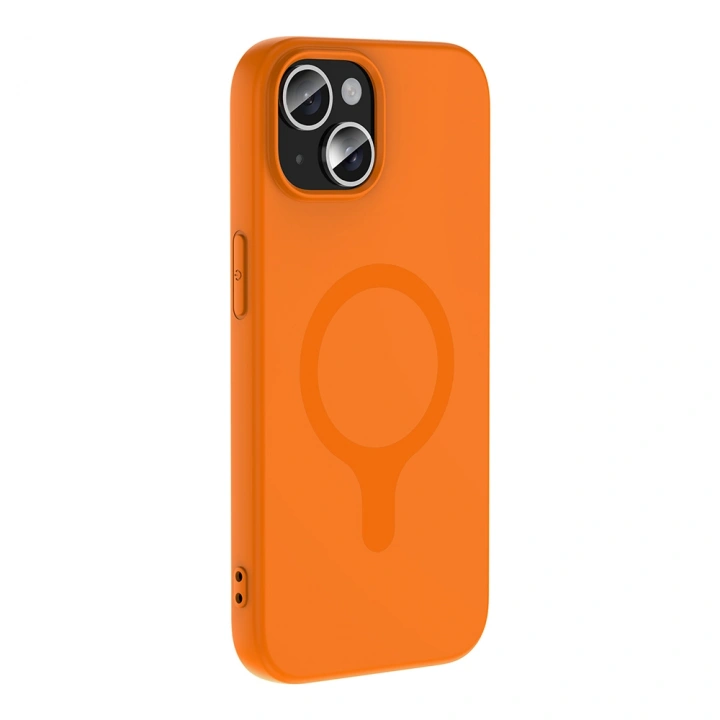 Apple iPhone 15 Kılıf M-Safe Şarj Özellikli Redclick Aris Silikon Kapak
