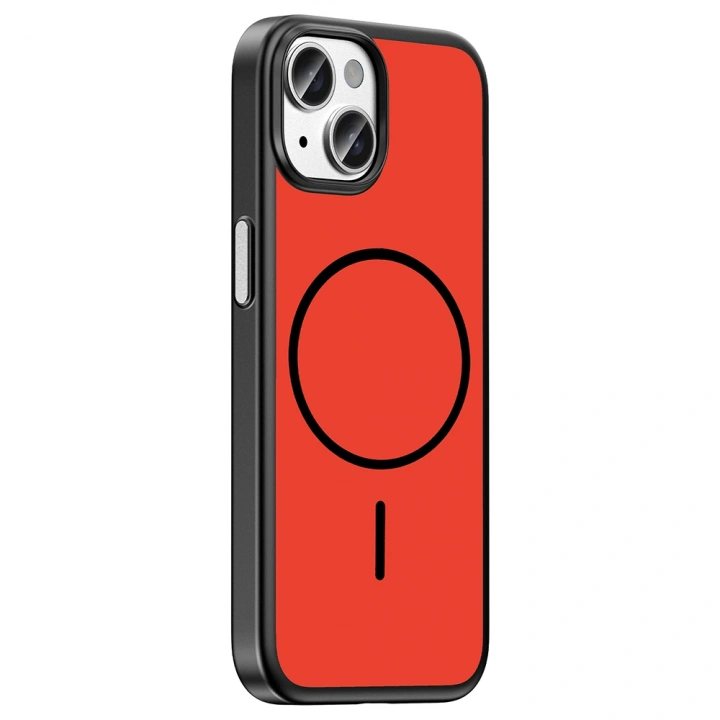 Apple iPhone 15 Kılıf M-Safe Şarj Özellikli Redclick Lora PC Kapak