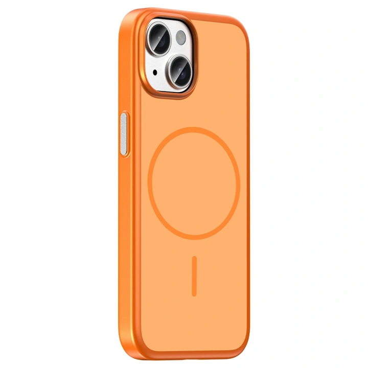 Apple iPhone 15 Kılıf M-Safe Şarj Özellikli Redclick Lora PC Kapak