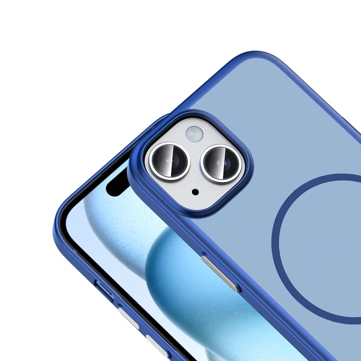 Apple iPhone 15 Kılıf M-Safe Şarj Özellikli Redclick Lora PC Kapak