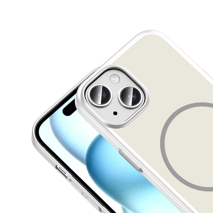 Apple iPhone 15 Kılıf M-Safe Şarj Özellikli Redclick Lora PC Kapak