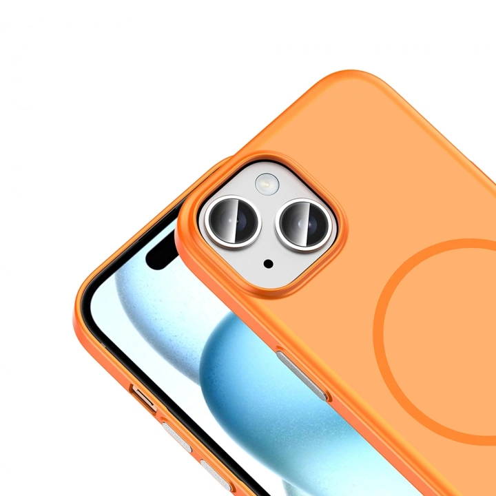 Apple iPhone 15 Kılıf M-Safe Şarj Özellikli Redclick Lora PC Kapak
