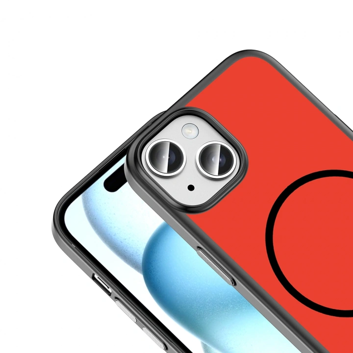Apple iPhone 15 Kılıf M-Safe Şarj Özellikli Redclick Lora PC Kapak