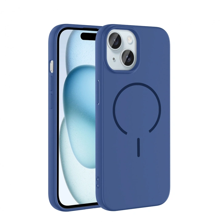 Apple iPhone 15 Kılıf M-safe Şarj Özellikli Redclick Meta Kapak