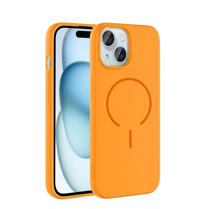 Apple iPhone 15 Kılıf M-safe Şarj Özellikli Redclick Meta Kapak