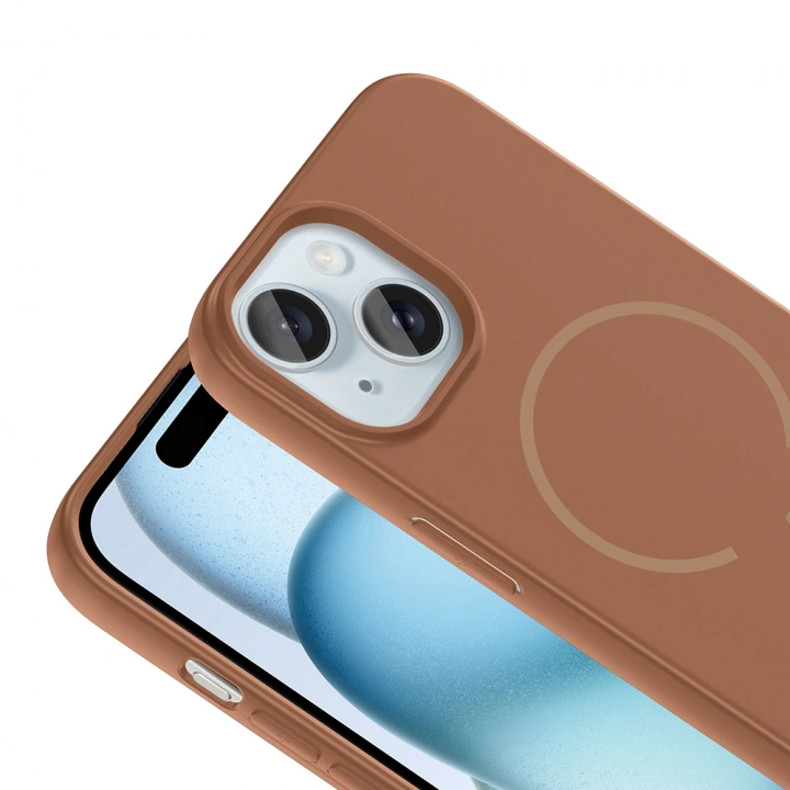 Apple iPhone 15 Kılıf M-safe Şarj Özellikli Redclick Meta Kapak