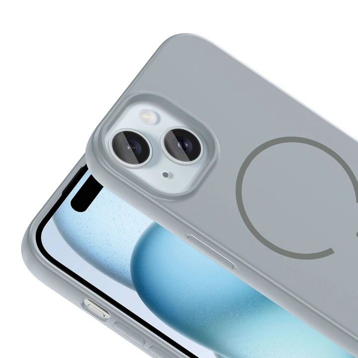 Apple iPhone 15 Kılıf M-safe Şarj Özellikli Redclick Meta Kapak