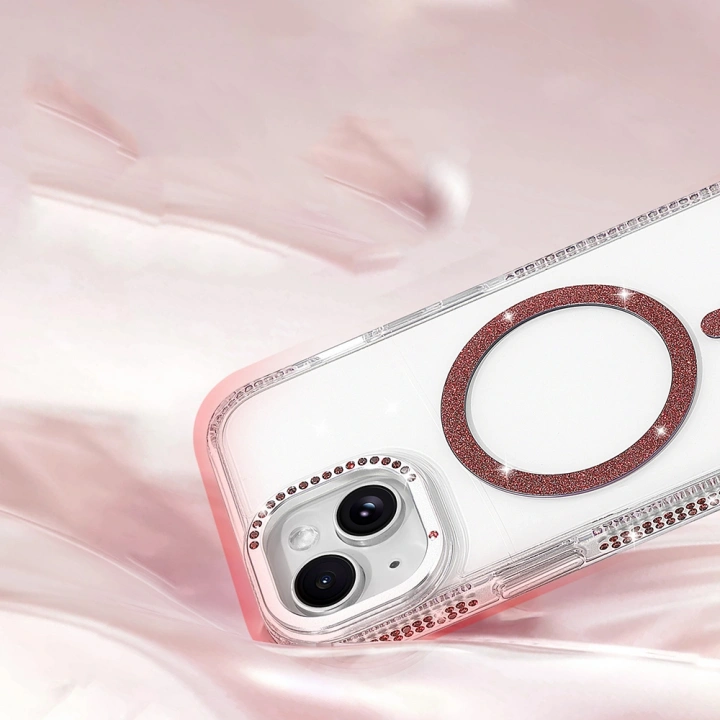 Apple iPhone 15 Kılıf M-safe Şarj Özellikli Redclick Tera Silikon Kapak