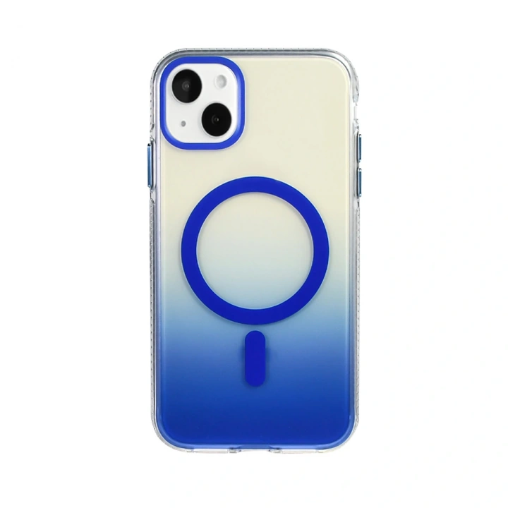 Apple iPhone 15 Kılıf M-safe Şarj Özellikli Transparan Renk Geçişli Redclick Toros Kapak