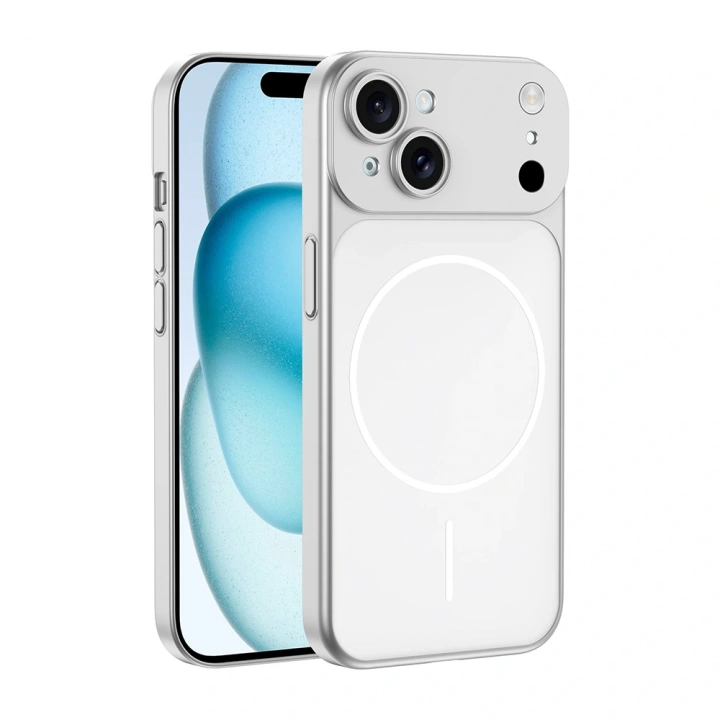 Apple iPhone 15 Kılıf Redclick M-Safe Şarj Özellikli Kamera Korumalı Spark Kapak