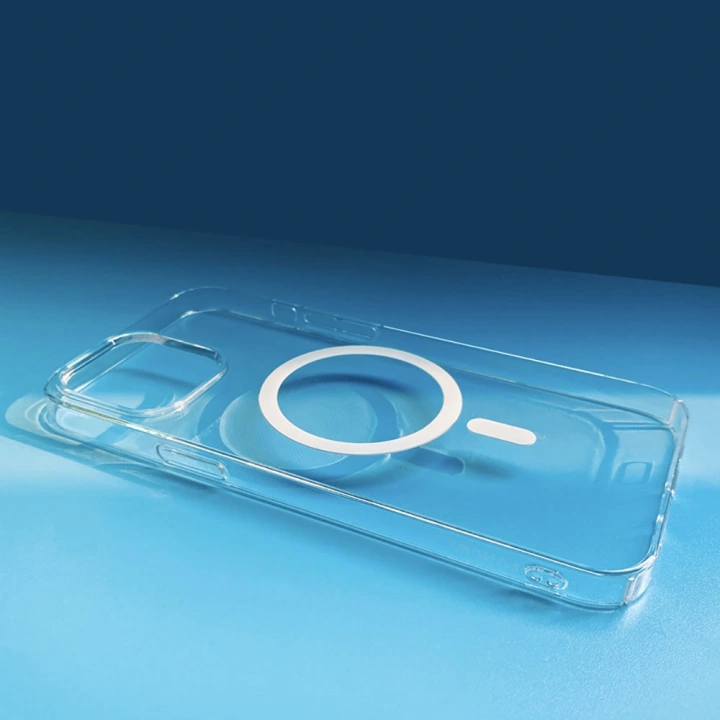 Apple iPhone 15 Plus Kamera Korumalı M-Safe Şarj Özellikli Şeffaf Redclick London Silikon Kapak