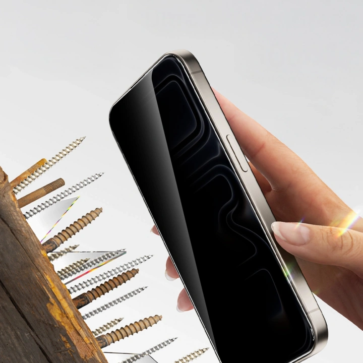 Apple iPhone 15 Plus Redclick 2.5D Oliv Privacy Temperli Cam Ekran Koruyucu + Kolay Uygulama Aparatı