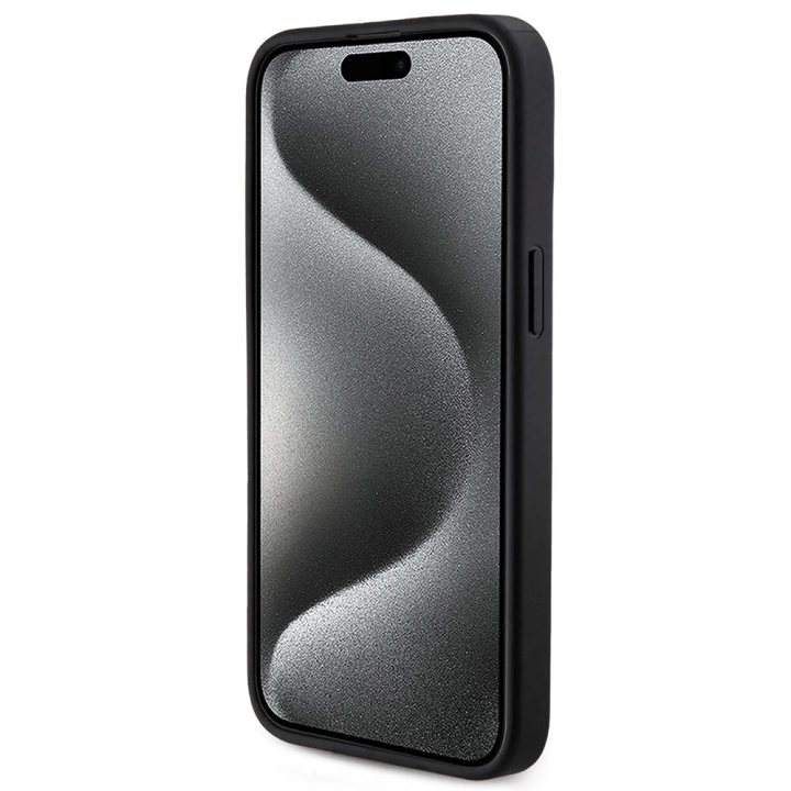 Apple iPhone 15 Pro Max Kılıf Guess Orjinal Lisanslı Magsafe Şarj Özellikli 4G Desenli Yazı Logolu Kapak