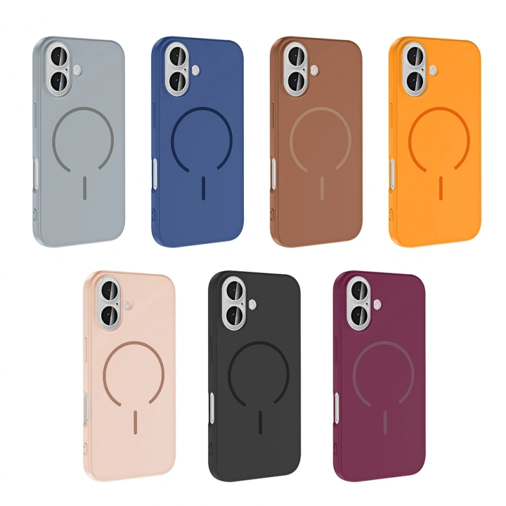 Apple iPhone 16 Kılıf M-safe Şarj Özellikli Redclick Meta Kapak