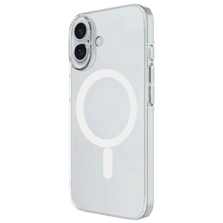 Apple iPhone 16 Plus Kılıf Redclick Magsafe Şarj Özellikli Şeffaf Tek Kamera Çerçeveli Porto Kapak