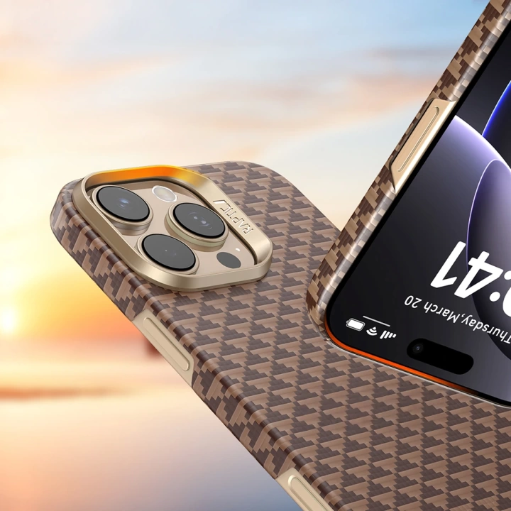 Apple iPhone 16 Pro Kılıf M-safe Şarj Özellikli Raptic Aramid Skin Origin Serisi Kapak