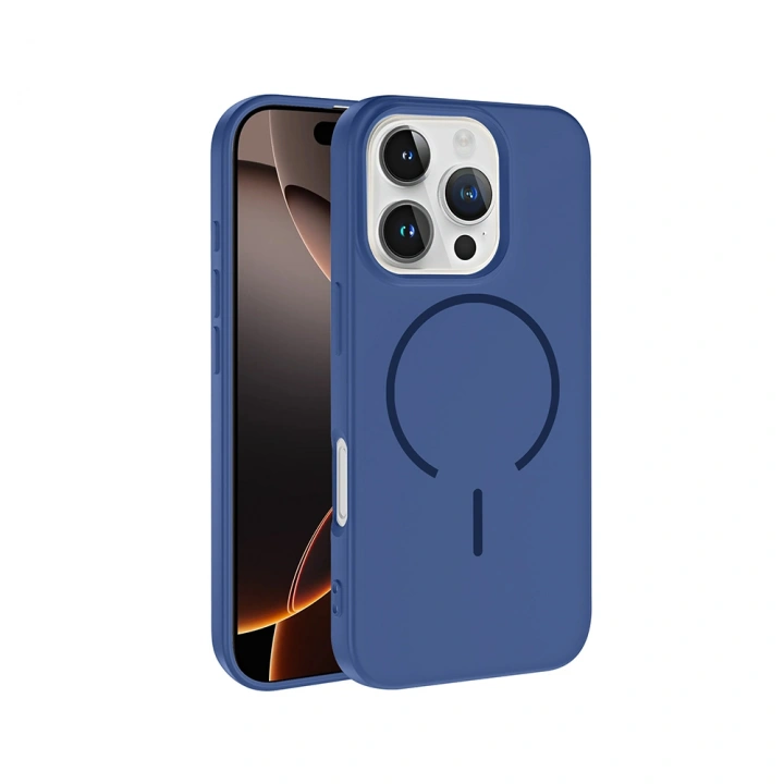 Apple iPhone 16 Pro Kılıf M-safe Şarj Özellikli Redclick Meta Kapak