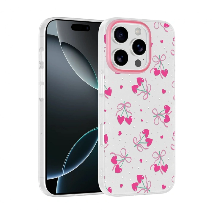 Apple iPhone 16 Pro Max Kılıf Kamera Korumalı Desenli Redclick Klip Kapak
