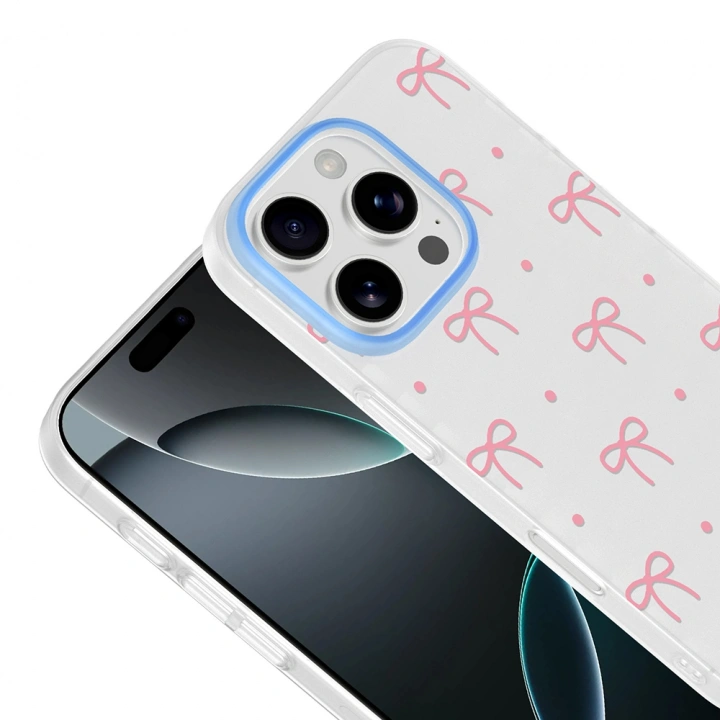 Apple iPhone 16 Pro Max Kılıf Kamera Korumalı Desenli Redclick Klip Kapak