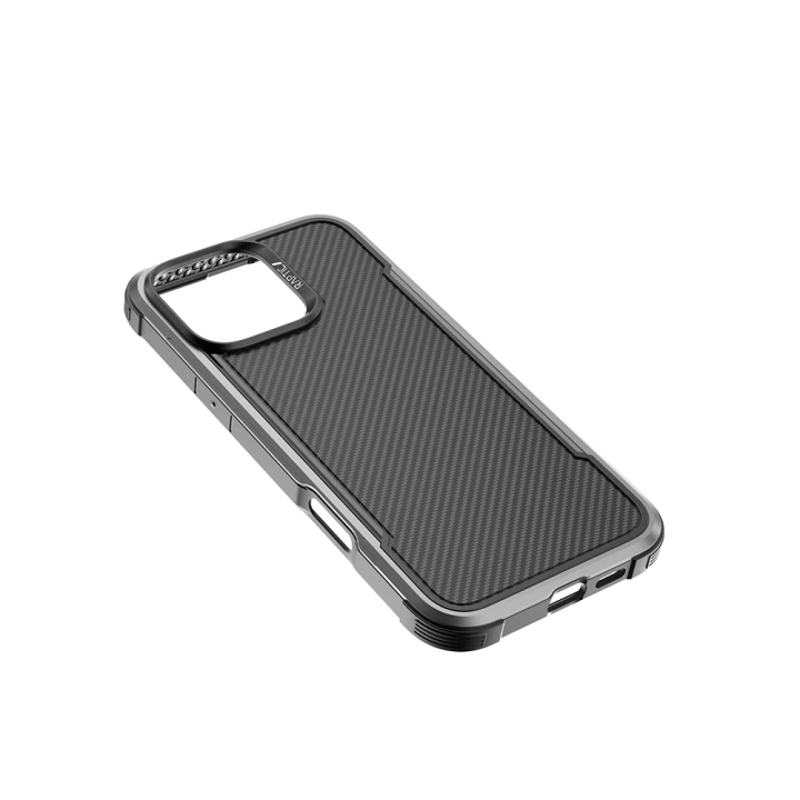 Apple iPhone 16 Pro Max Kılıf M-safe Şarj Özellikli Airbagli Raptic Apex Serisi Karbon Fiber Tasarımlı Kapak