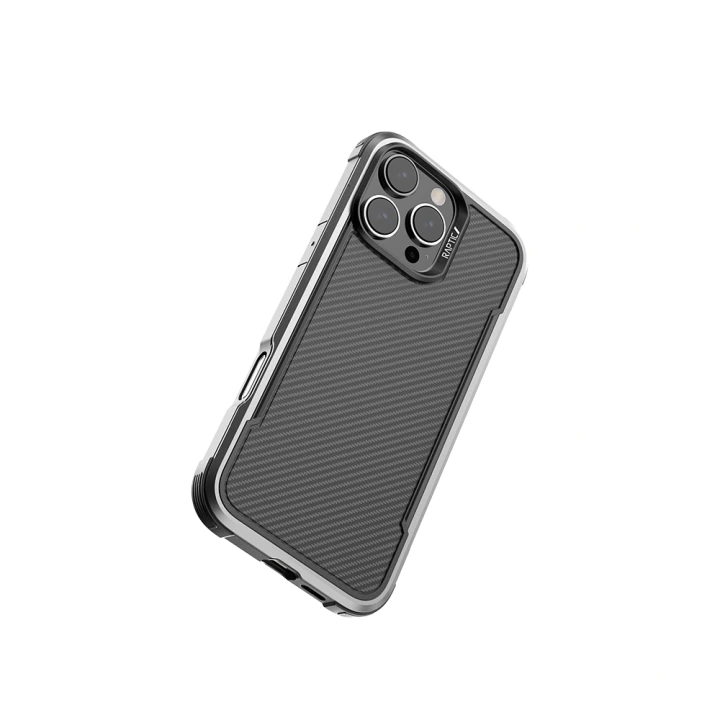 Apple iPhone 16 Pro Max Kılıf M-safe Şarj Özellikli Airbagli Raptic Apex Serisi Karbon Fiber Tasarımlı Kapak