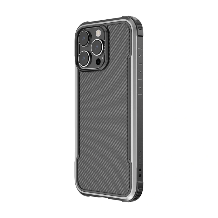 Apple iPhone 16 Pro Max Kılıf M-safe Şarj Özellikli Airbagli Raptic Apex Serisi Karbon Fiber Tasarımlı Kapak