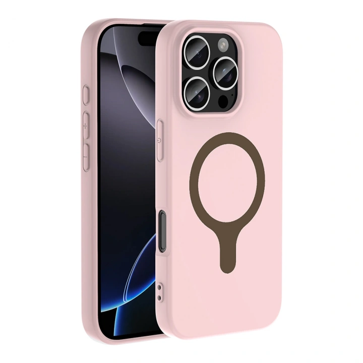 Apple iPhone 16 Pro Max Kılıf M-Safe Şarj Özellikli Redclick Aris Silikon Kapak