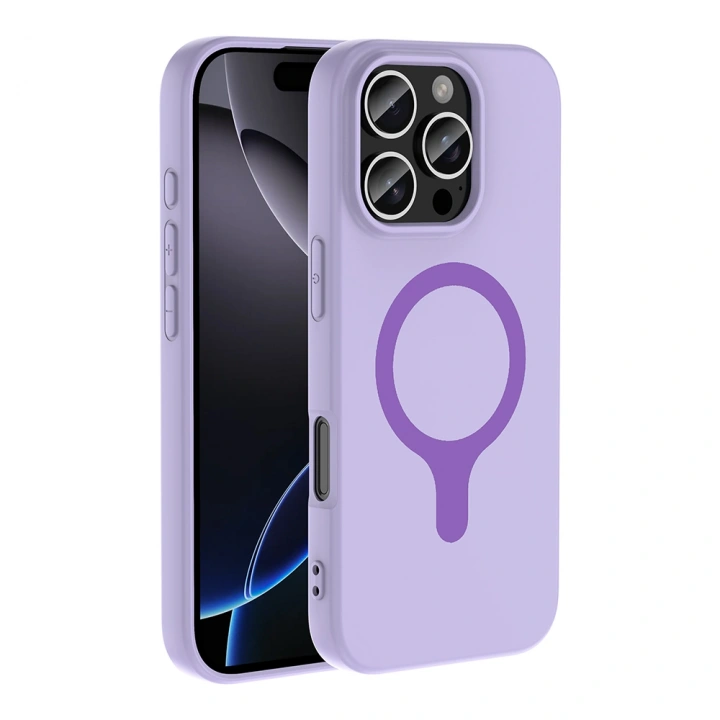 Apple iPhone 16 Pro Max Kılıf M-Safe Şarj Özellikli Redclick Aris Silikon Kapak