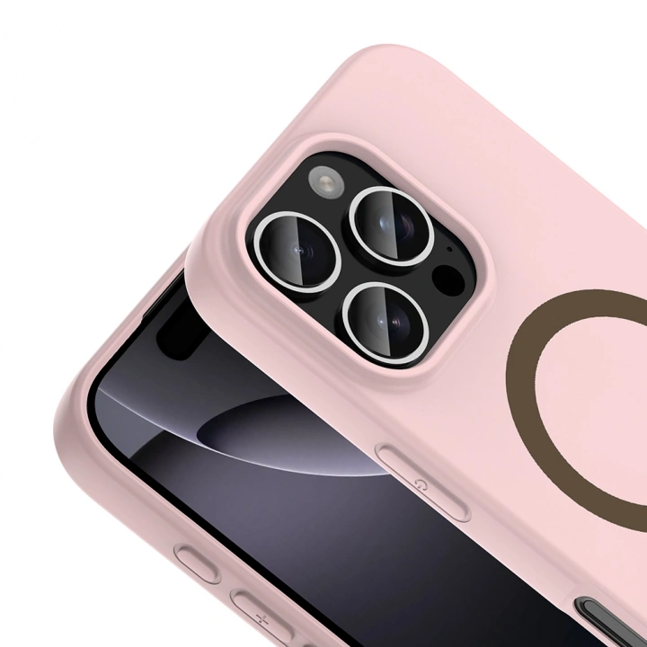 Apple iPhone 16 Pro Max Kılıf M-Safe Şarj Özellikli Redclick Aris Silikon Kapak
