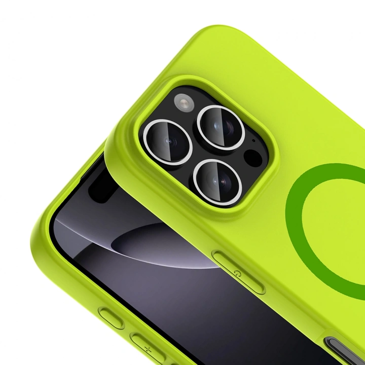 Apple iPhone 16 Pro Max Kılıf M-Safe Şarj Özellikli Redclick Aris Silikon Kapak