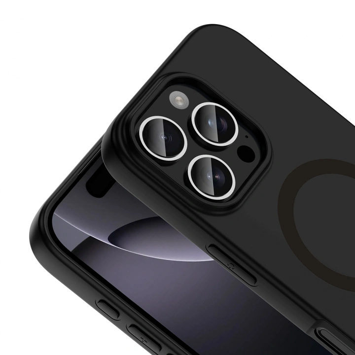 Apple iPhone 16 Pro Max Kılıf M-Safe Şarj Özellikli Redclick Aris Silikon Kapak