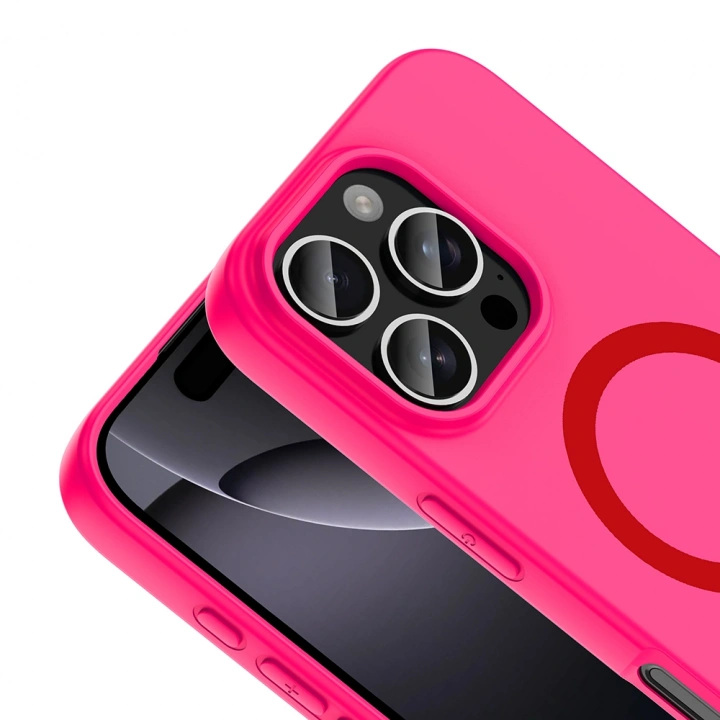 Apple iPhone 16 Pro Max Kılıf M-Safe Şarj Özellikli Redclick Aris Silikon Kapak