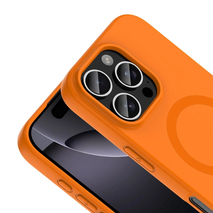 Apple iPhone 16 Pro Max Kılıf M-Safe Şarj Özellikli Redclick Aris Silikon Kapak