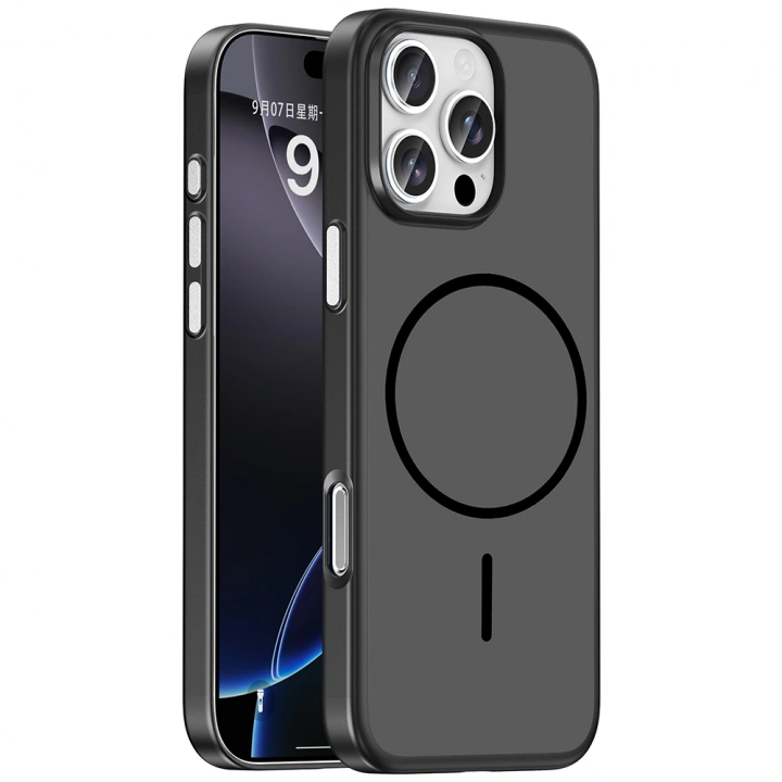 Apple iPhone 16 Pro Max Kılıf M-Safe Şarj Özellikli Redclick Lora PC Kapak