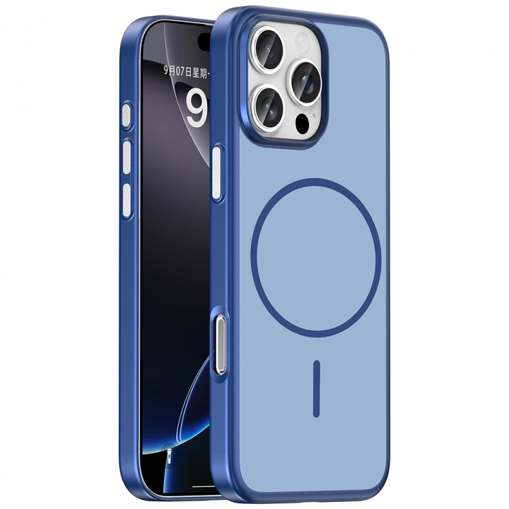 Apple iPhone 16 Pro Max Kılıf M-Safe Şarj Özellikli Redclick Lora PC Kapak