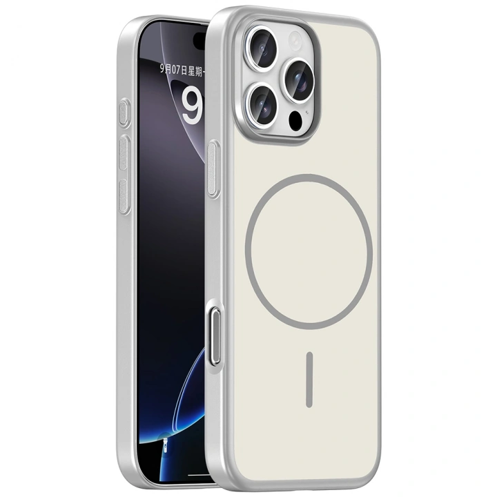 Apple iPhone 16 Pro Max Kılıf M-Safe Şarj Özellikli Redclick Lora PC Kapak