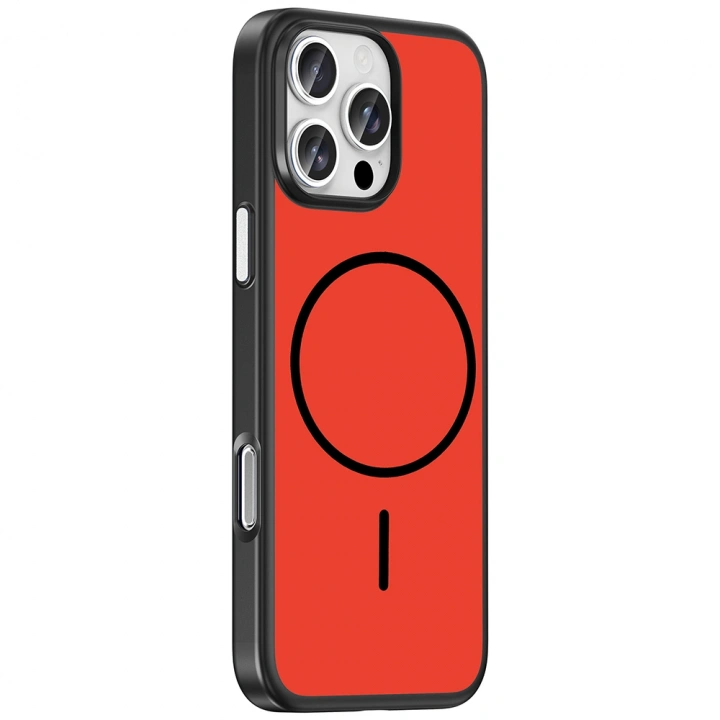 Apple iPhone 16 Pro Max Kılıf M-Safe Şarj Özellikli Redclick Lora PC Kapak