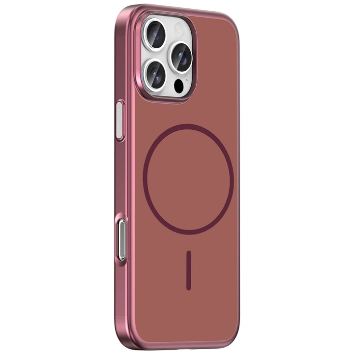 Apple iPhone 16 Pro Max Kılıf M-Safe Şarj Özellikli Redclick Lora PC Kapak