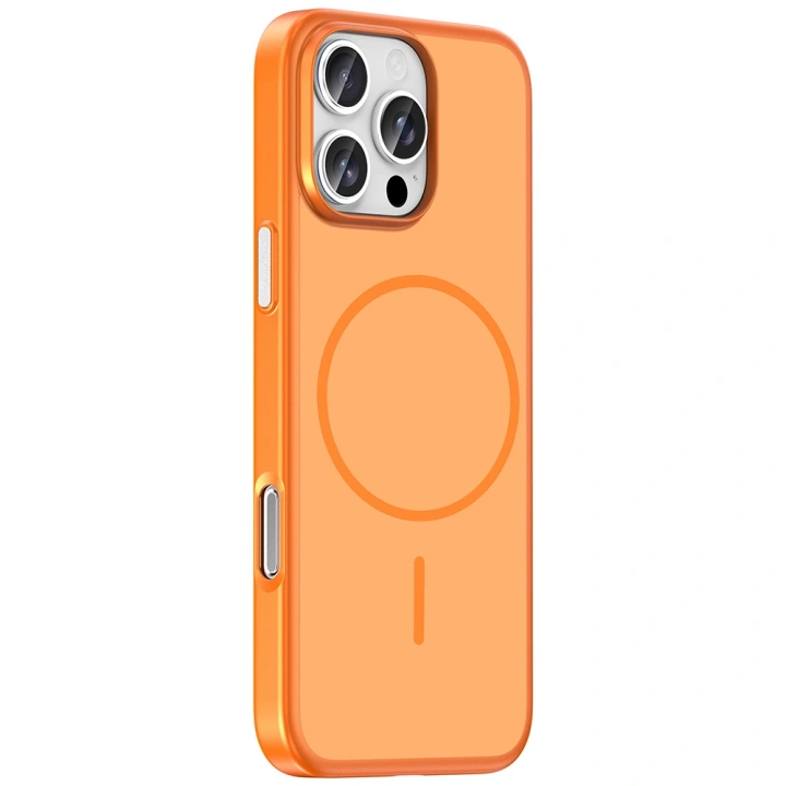 Apple iPhone 16 Pro Max Kılıf M-Safe Şarj Özellikli Redclick Lora PC Kapak