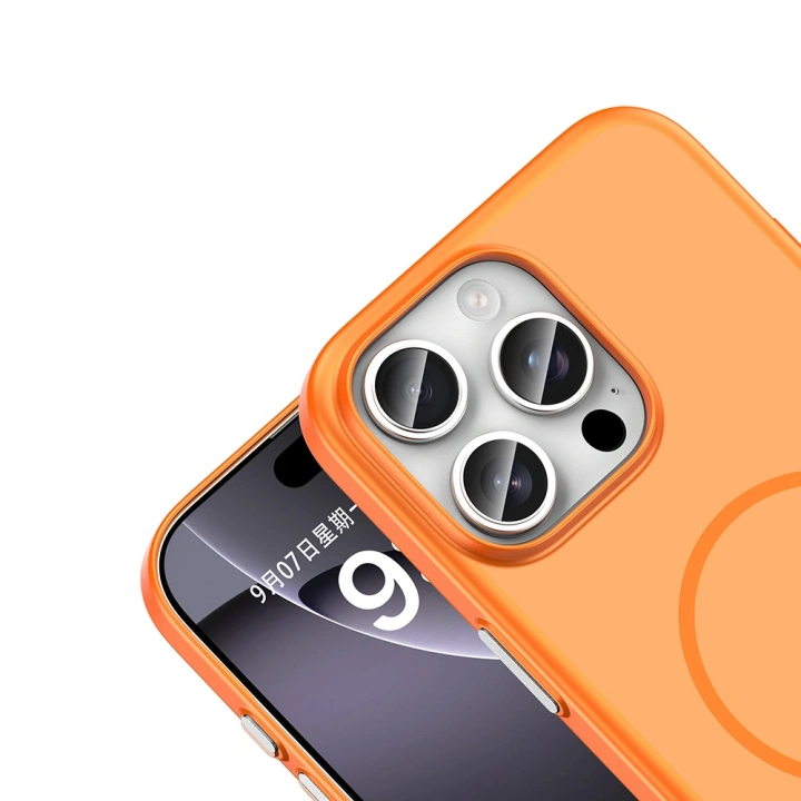 Apple iPhone 16 Pro Max Kılıf M-Safe Şarj Özellikli Redclick Lora PC Kapak