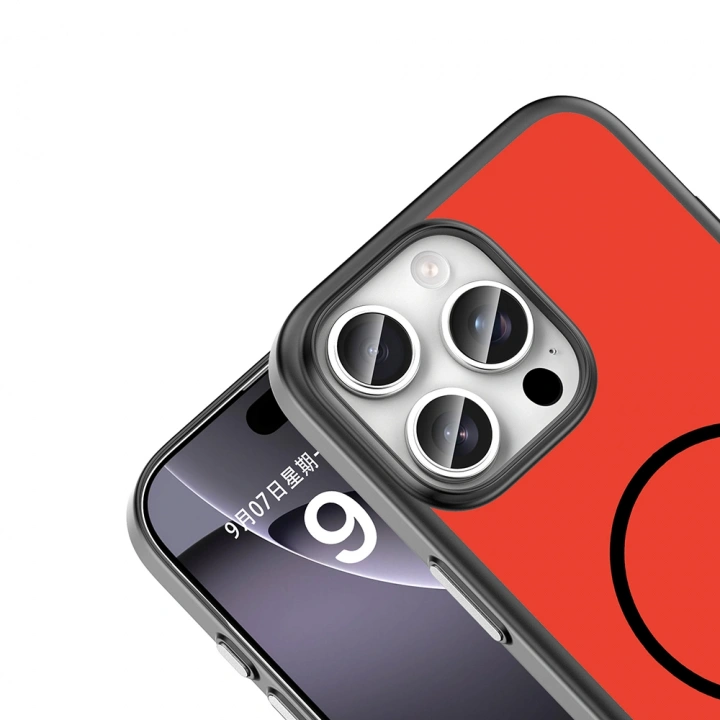 Apple iPhone 16 Pro Max Kılıf M-Safe Şarj Özellikli Redclick Lora PC Kapak