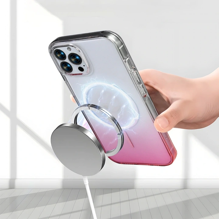 Apple iPhone 16 Pro Max Kılıf M-Safe Şarj Özellikli Redclick Septik Silikon Kapak